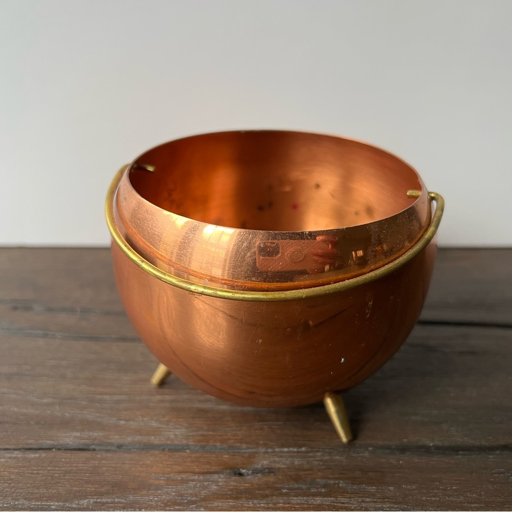 MCM vintage Copper planter